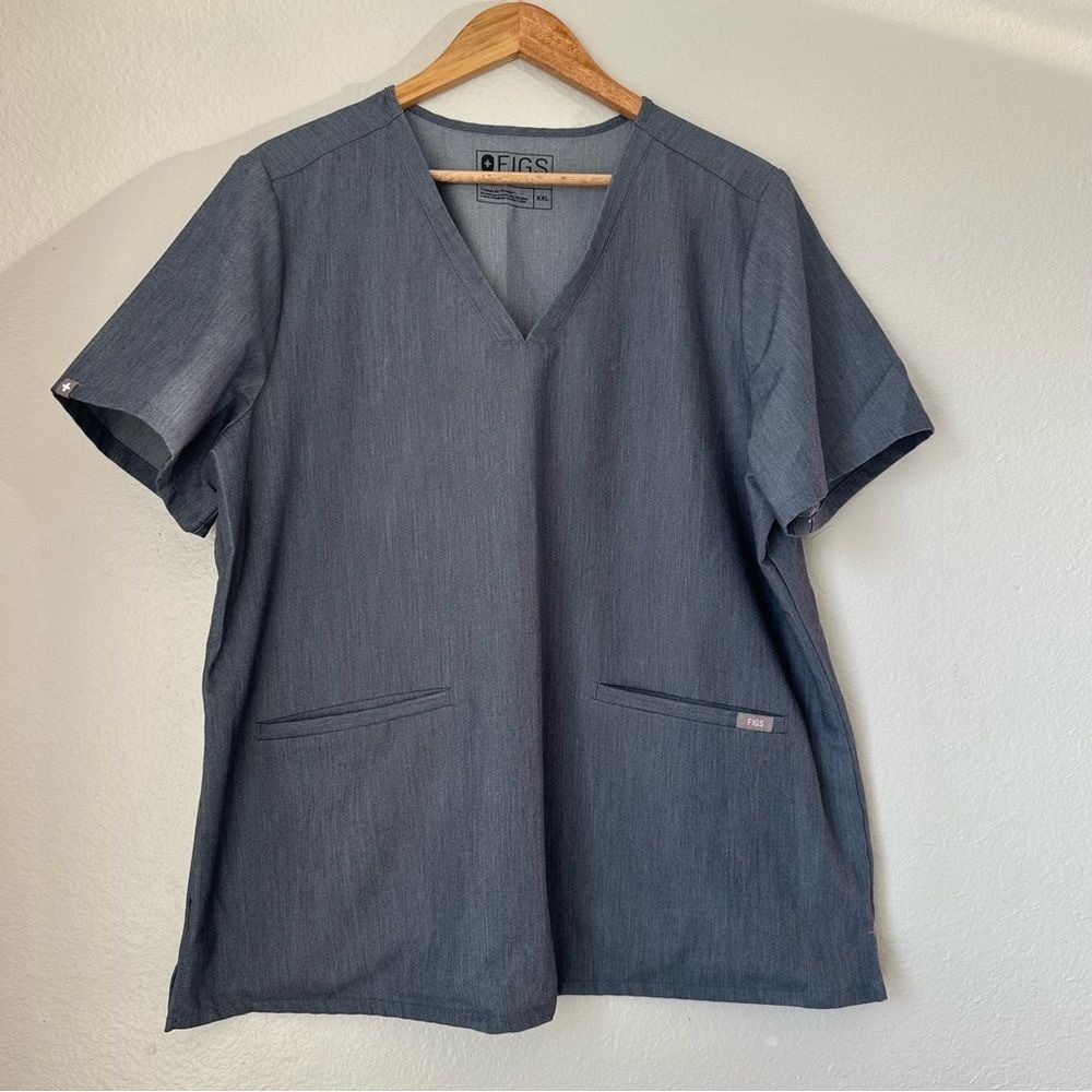 Figs Casma three pocket scrub top Graphite Size XXL Like Excellent Condition - Picture 3 of 10